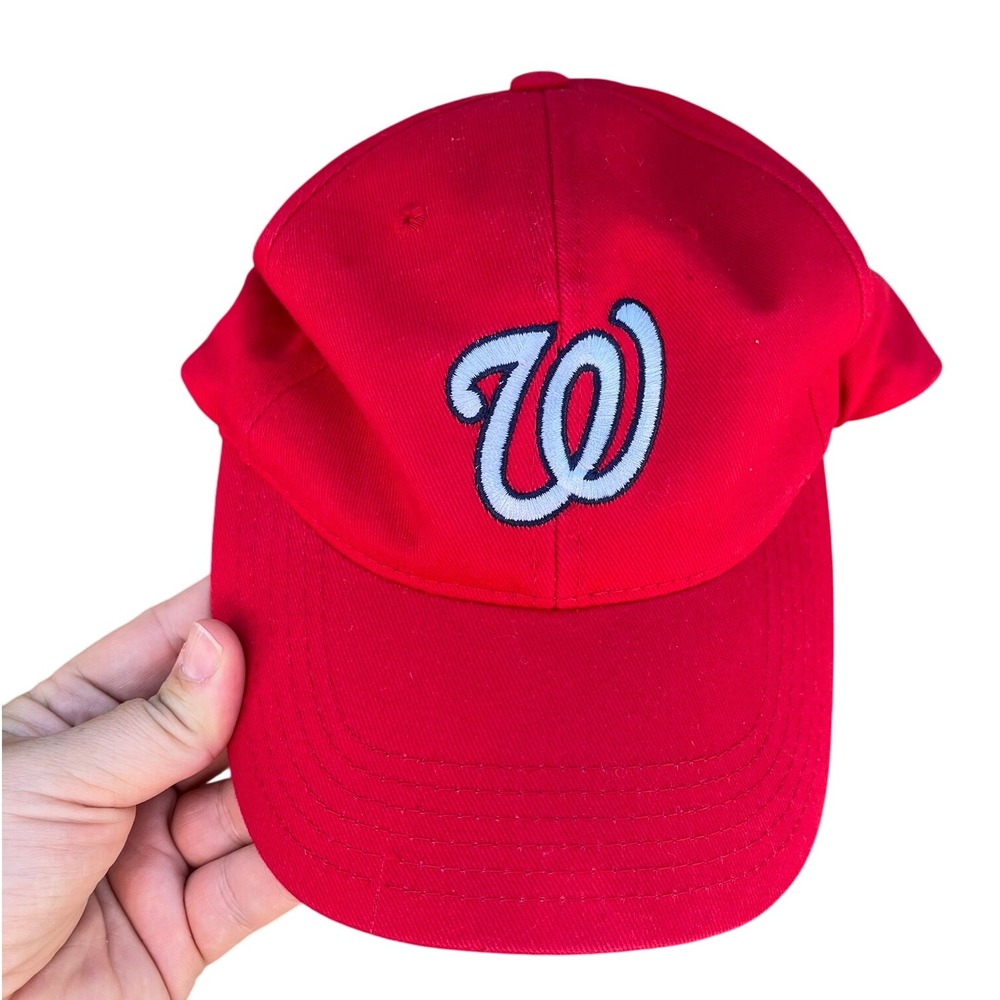 Washington Nationals NWOT MLB Baseball Cap Hat Red White Adjustable‎ Adult